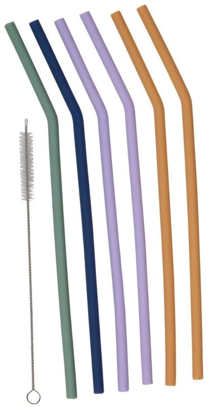 Alpina silicone rietjes set - 7 stuks