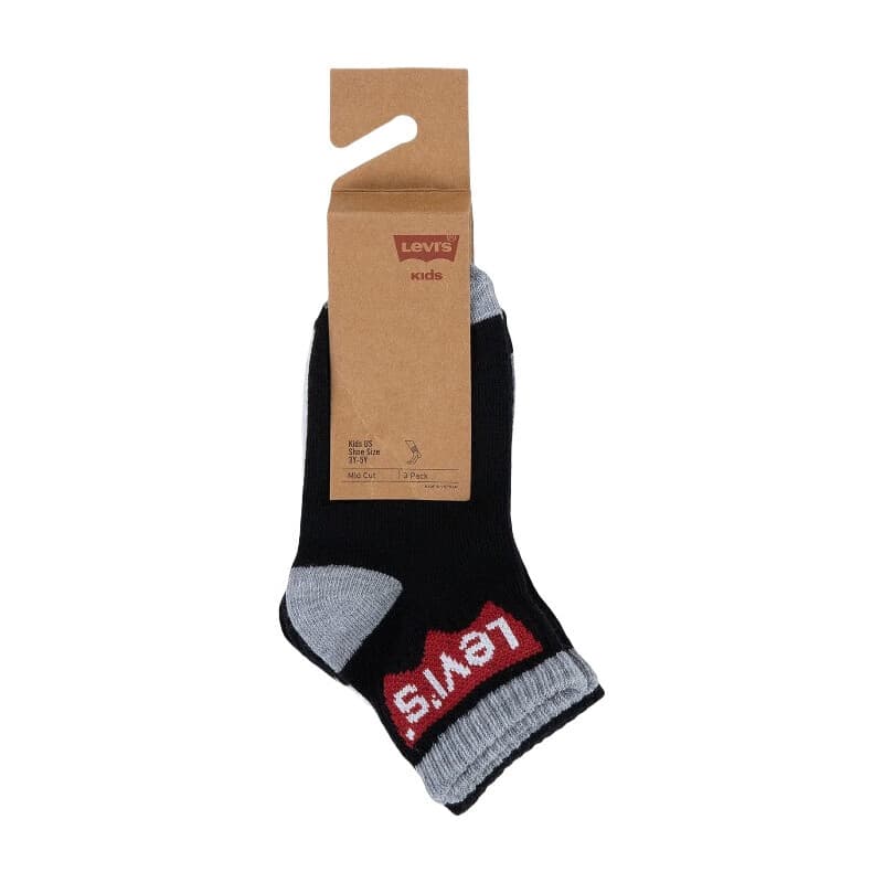 Levi's kindersokken LHN Box Tab Mid Cut, 6 paar, donkergrijs gemêleerd 5