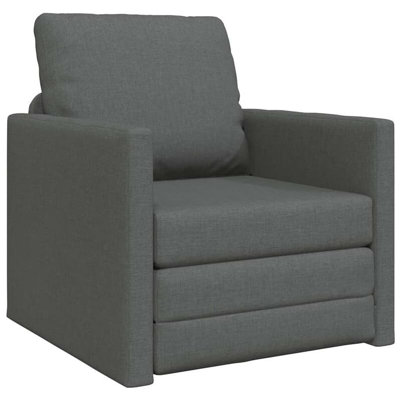 VidaXL 2-in-1 slaapbank - donkergrijs, 112 x 174 x 55 cm