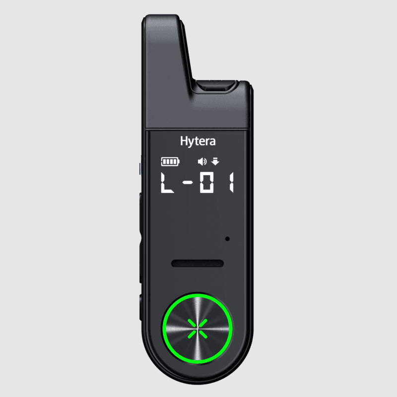 Hytera S1 Mini PMR446 Licentievrije Walkie Talkie, ultradun, compact, slank en lichtgewicht, analoge radio, 3,5 mm audioaansluiting, Type-C snelladen