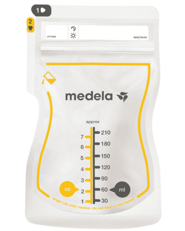 Medela Moedermelk Bewaarzakjes - 25 stuks - Lekvrije Borstvoeding Zakjes met Dubbele Zipsluiting en Schenktuit - BPA-vrij en Recyclebaar