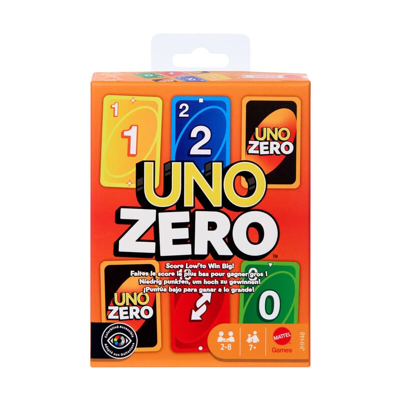 Mattel UNO Zero Kaartspel - 2 tot 8 Spelers, 30-60 Minuten
