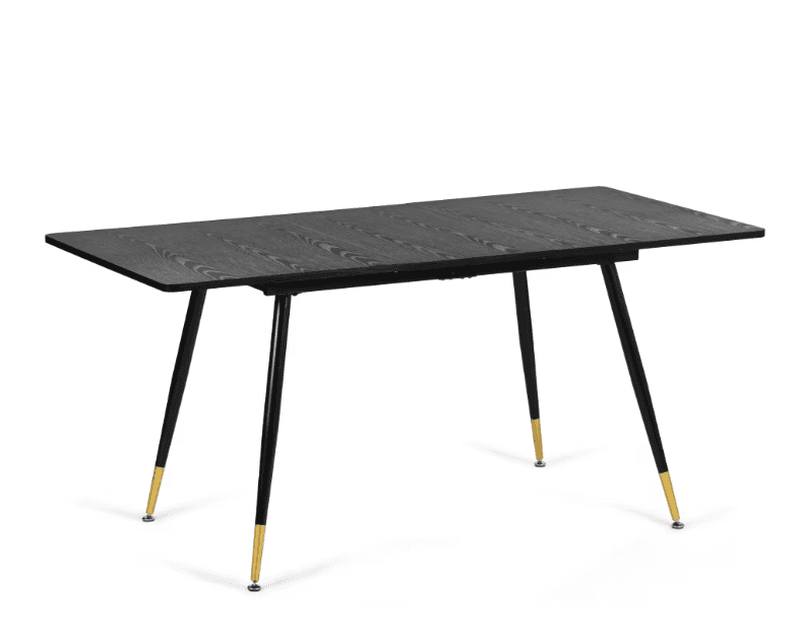 URBAN MEUBLE uitschuifbare eettafel van sintersteen, modern minimalistisch inklapbaar rechthoekig eettafel-en-stoelenset voor thuis, één tafel en