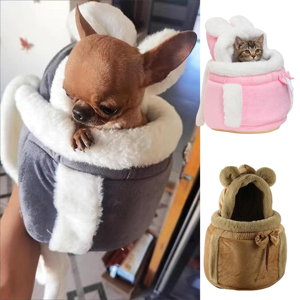 Buitenreis Chihuahua Puppy Hondendraagtas Rugzak Winter Warme Huisdier Draagtassen voor Kleine Honden Yorkshire Kattennest Mascotas Home