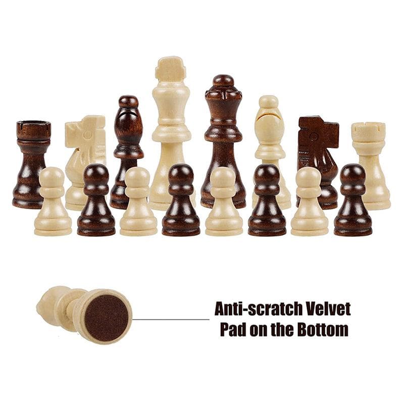32 Delen/Set Houten Schaakspel Klassiek Bordspel Klassiek Strategisch Spel Voor Kinderen Logisch Denken Training Gezinsinteractie