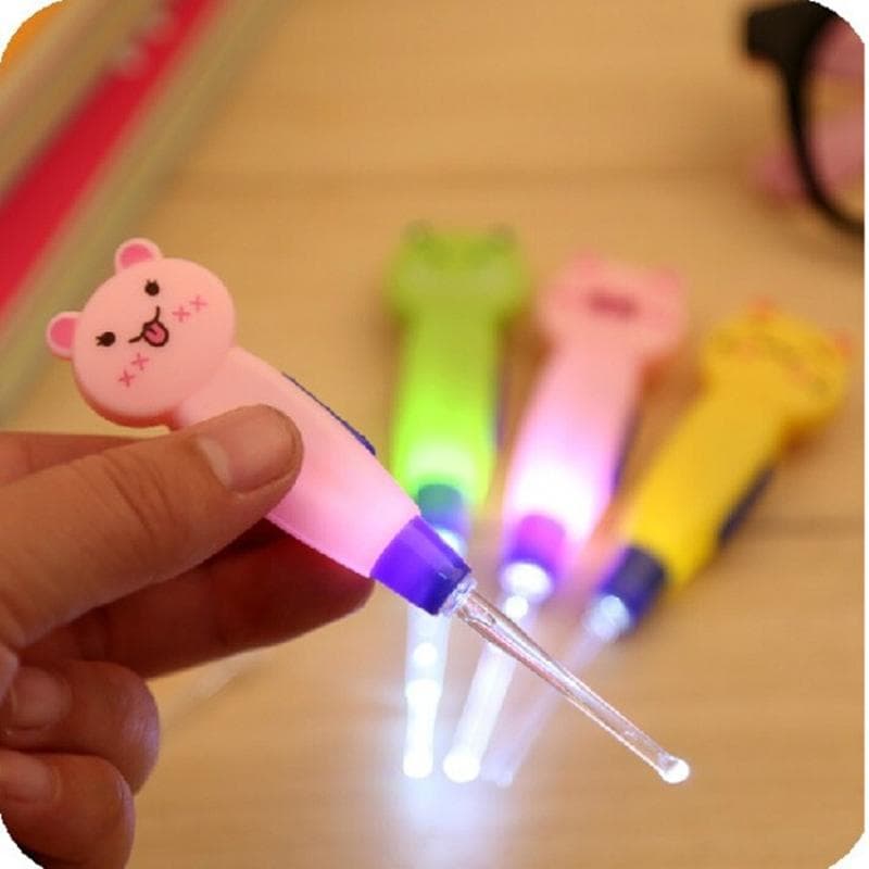 Babyverzorging Oorreiniger LED Zaklamp Oorlepel Verwijder Oorsmeer Oorcurette Hygiëne Oor Cure Oorreinigingsgereedschap groen