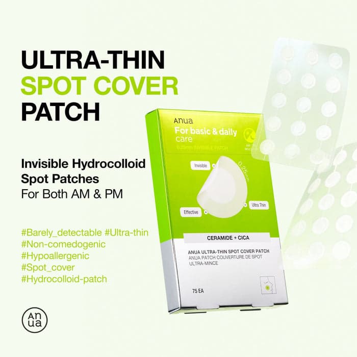 Anua UltraThin Spot Cover Patch 75 stuks + WILLEKEURIG CADEAU