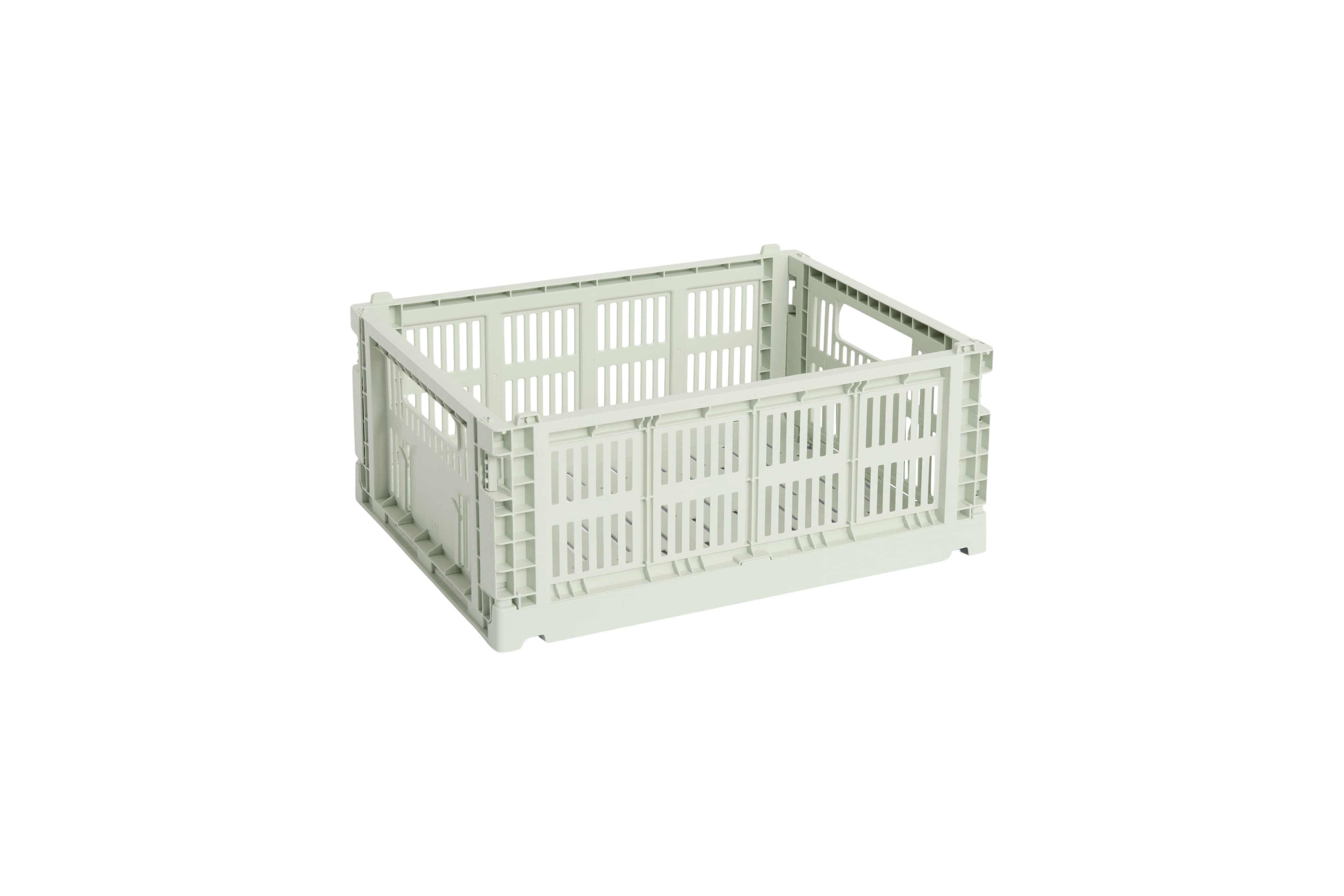 HAY Colour Crate Vouwkrat M recycled - mint