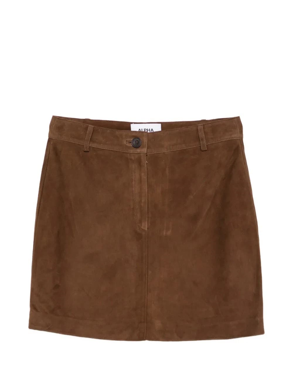 ALPHA STUDIO Suede Mini Skirt