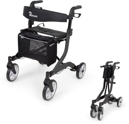 Parvum SuperLight Plus Rollator - Lichtgewicht rollator (5,2kg)-Antracite