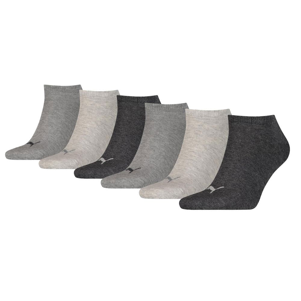 Puma Sneakersokken Plain 6-pack Antraciet Melange-35/38