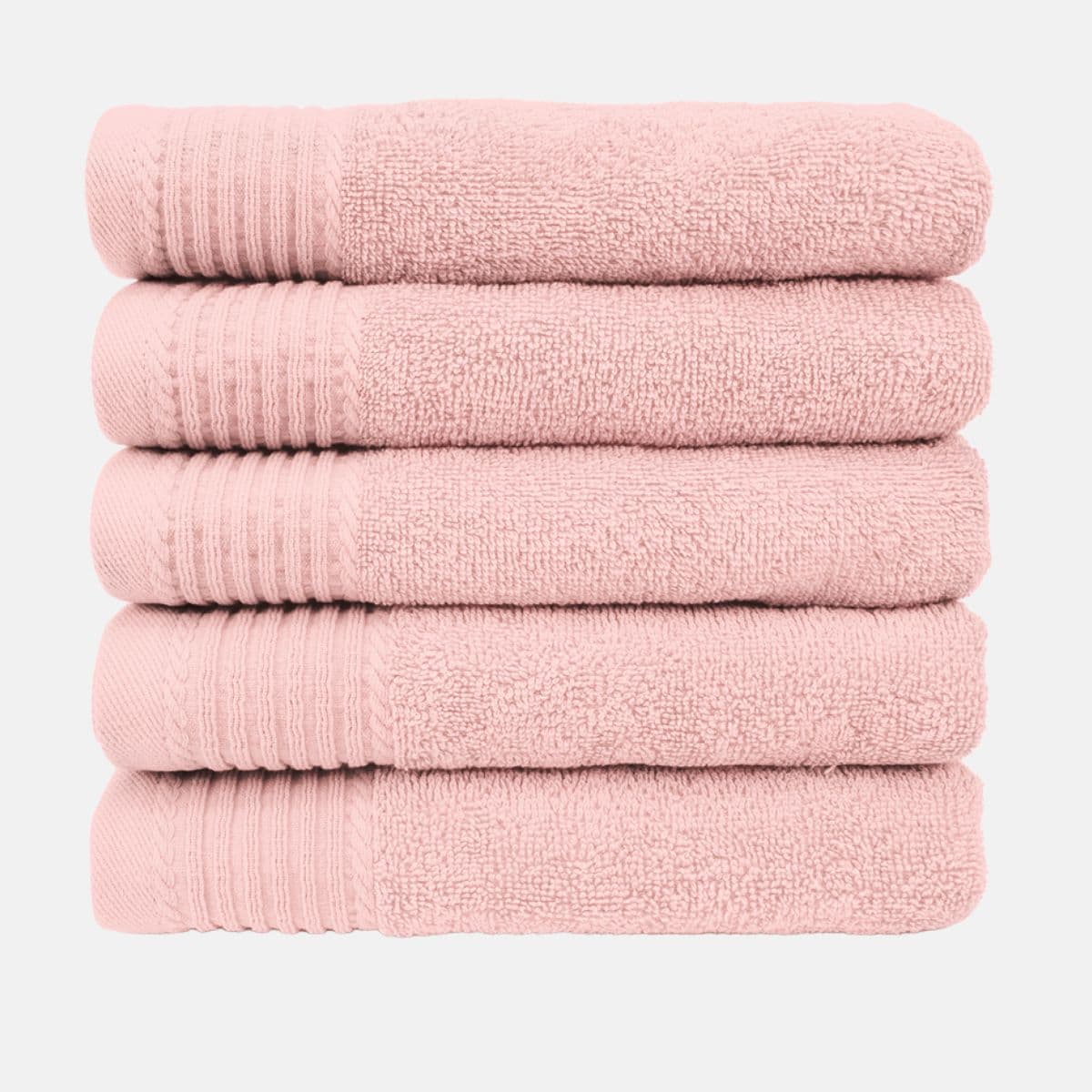 The One Badhanddoek Deluxe 70x140 550 gram Salmon (5 stuks)