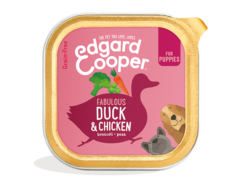 Edgard & Cooper Dog Puppy Cup Duck & Chicken 150 gram