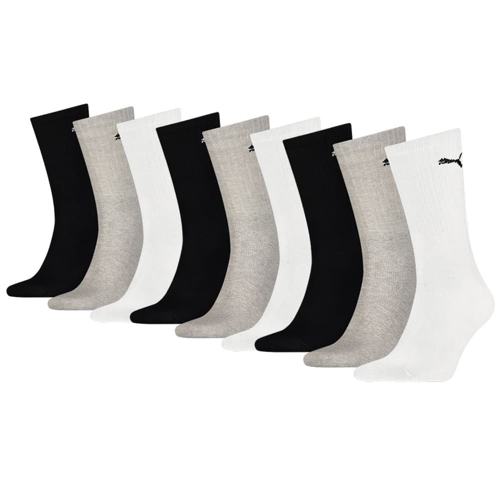 Puma Sportsokken Zwart Grijs Wit 9-pack-35/38