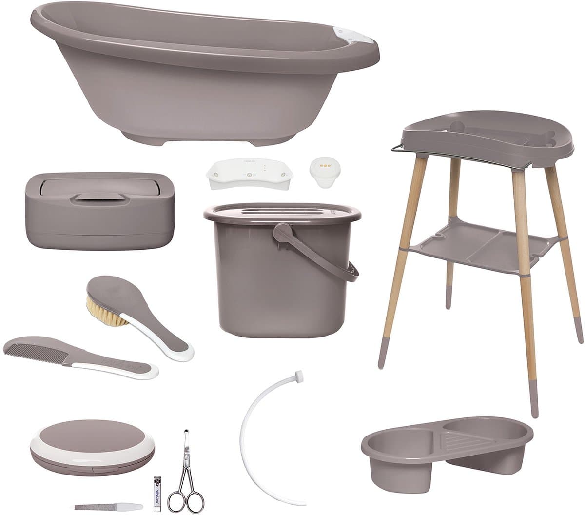 Bébé-jou Badset 8 delig sense edition chalk brown