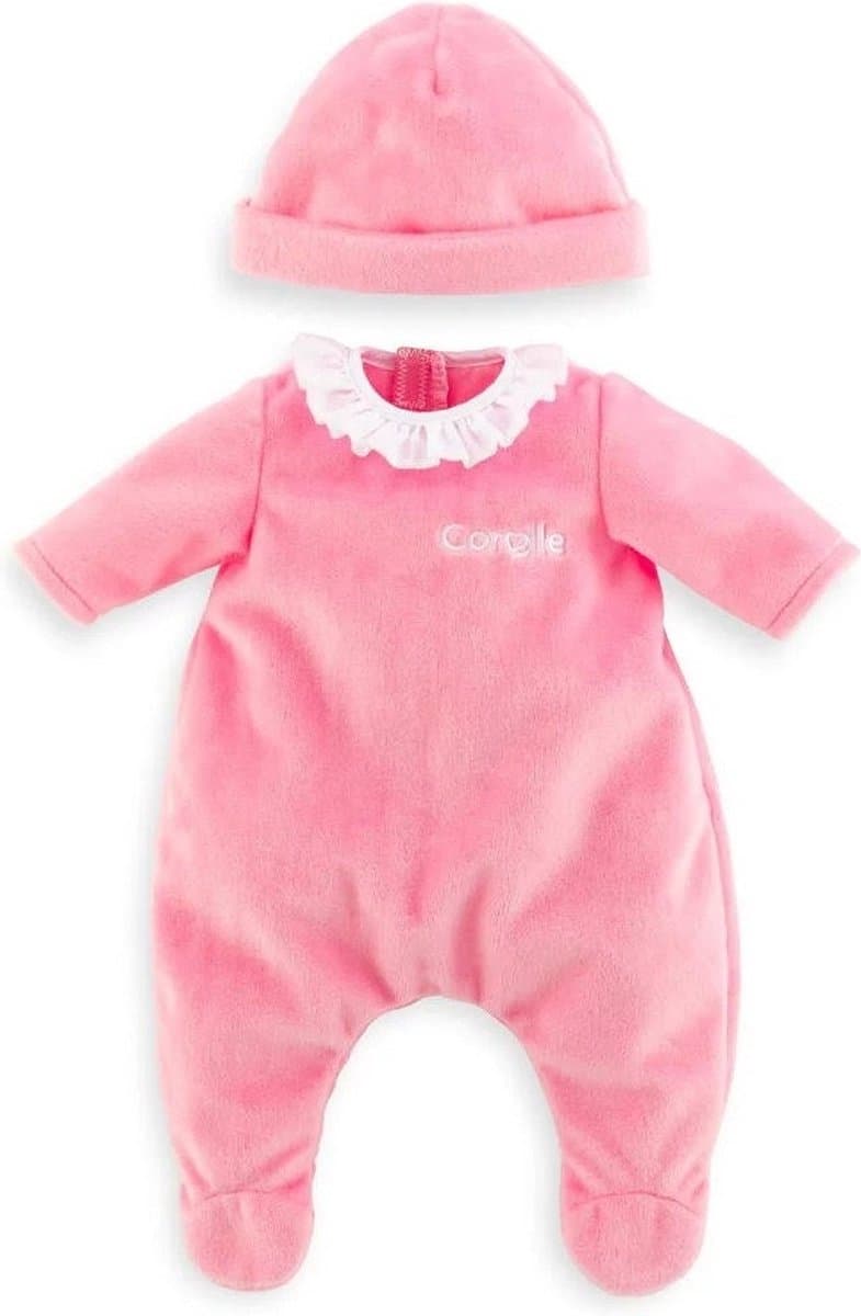 Corolle mon premier poupon pyjama met muts roze babypop 30 cm