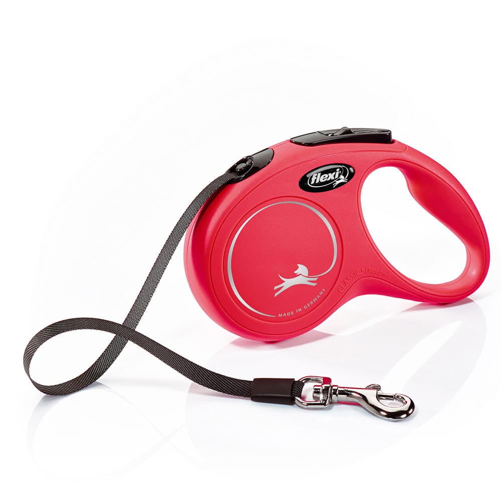 flexi New Classic harnaslijn rood, 5m/S tot 15kg hond