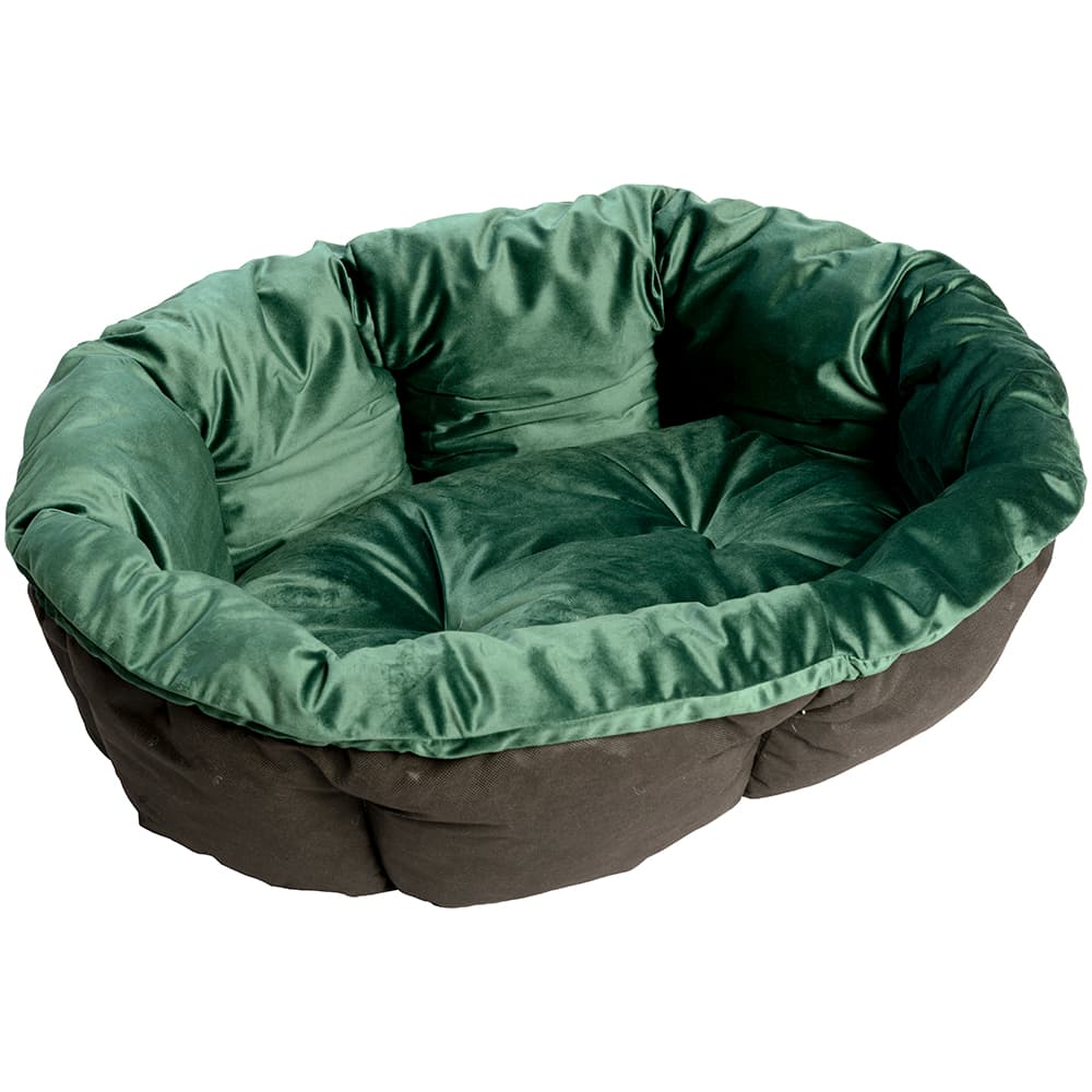 Ferplast Mandkussen Sofà - Fluweel Groen Maat 10: L96xB71xH32cm Hond