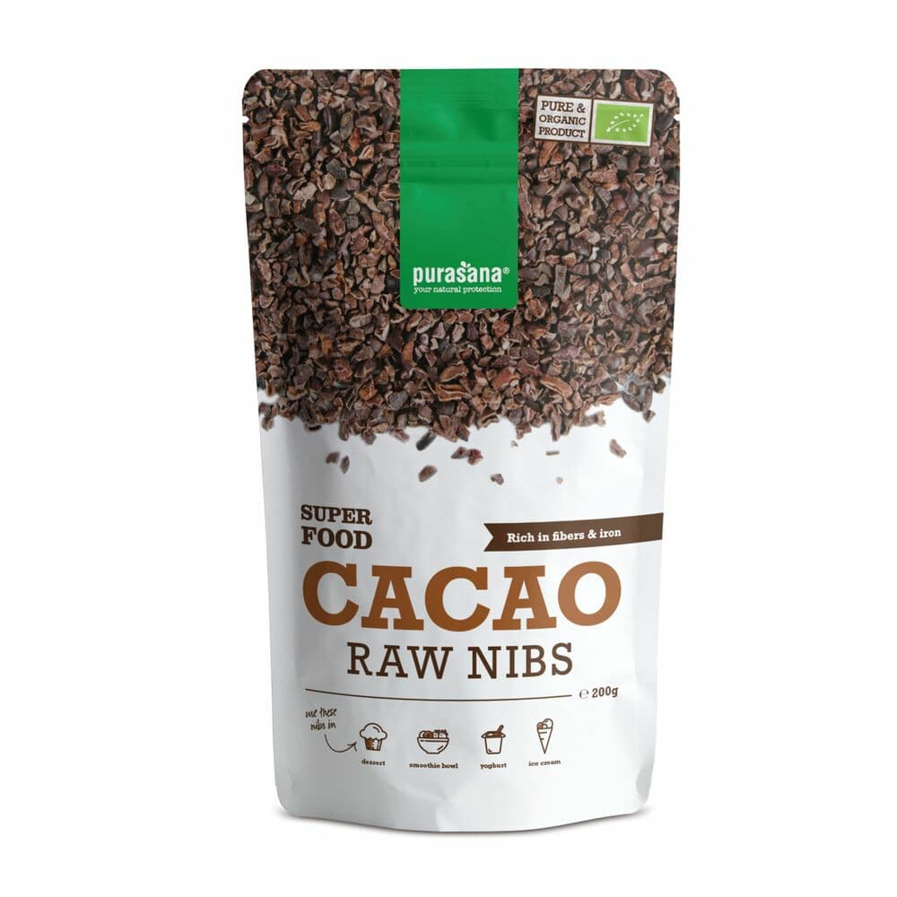 Purasana Superfood Cacaokernen Bio 200 gr