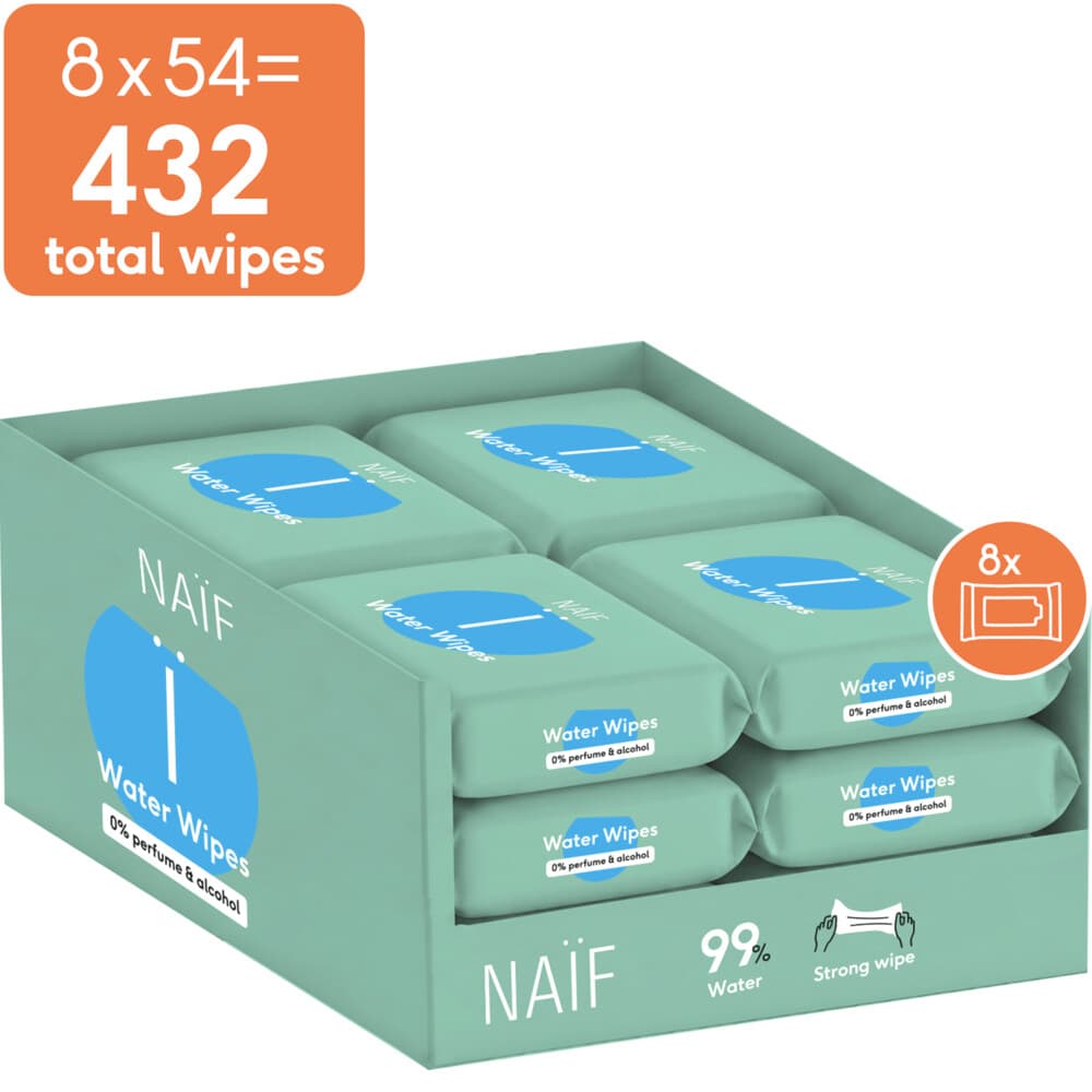 Naif Baby & Kids Billendoekjes 8x54 = 432 stuks