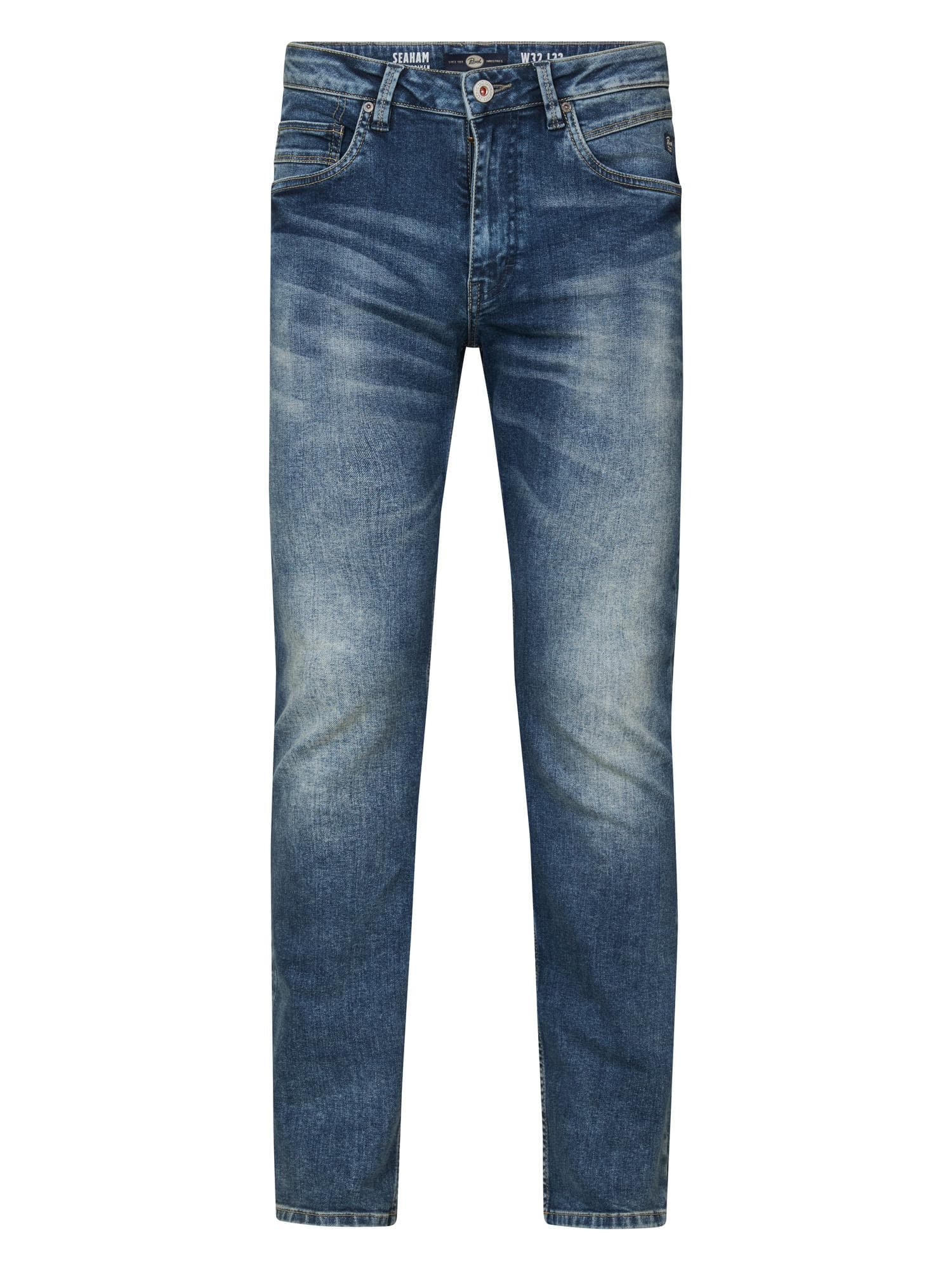 Petrol Industries - Heren Seaham Slim Fit Jeans - Blauw