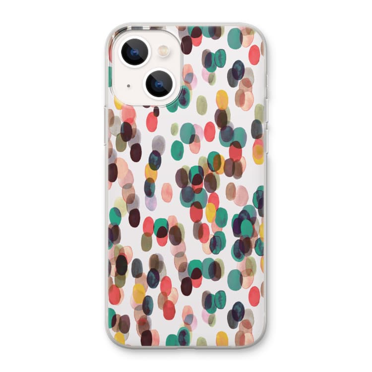 Tropical Dots: iPhone 13 Transparant Hoesje