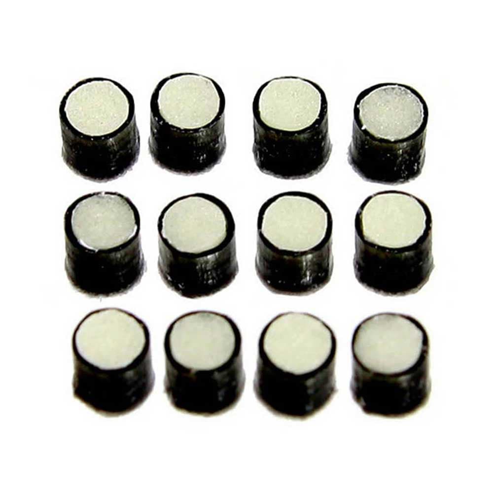 Allparts LT-5497-023 Fingerboard Inlay Side Dots 2.3mm Glow in the Dark met Zwarte Ring (12 Stuks)