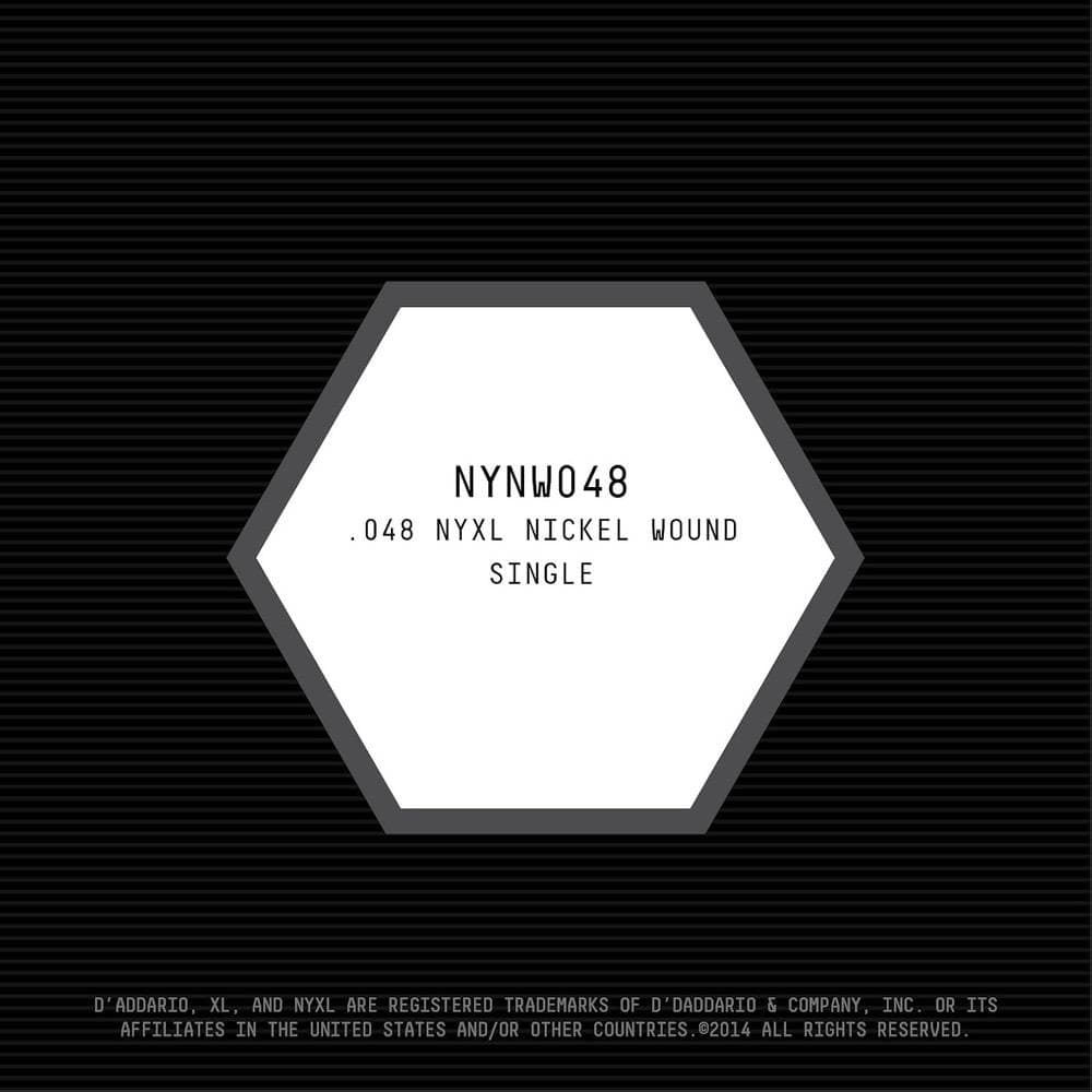 D'Addario NYNW048 NYXL Nickel Wound Elektrische Losse Snaar .048