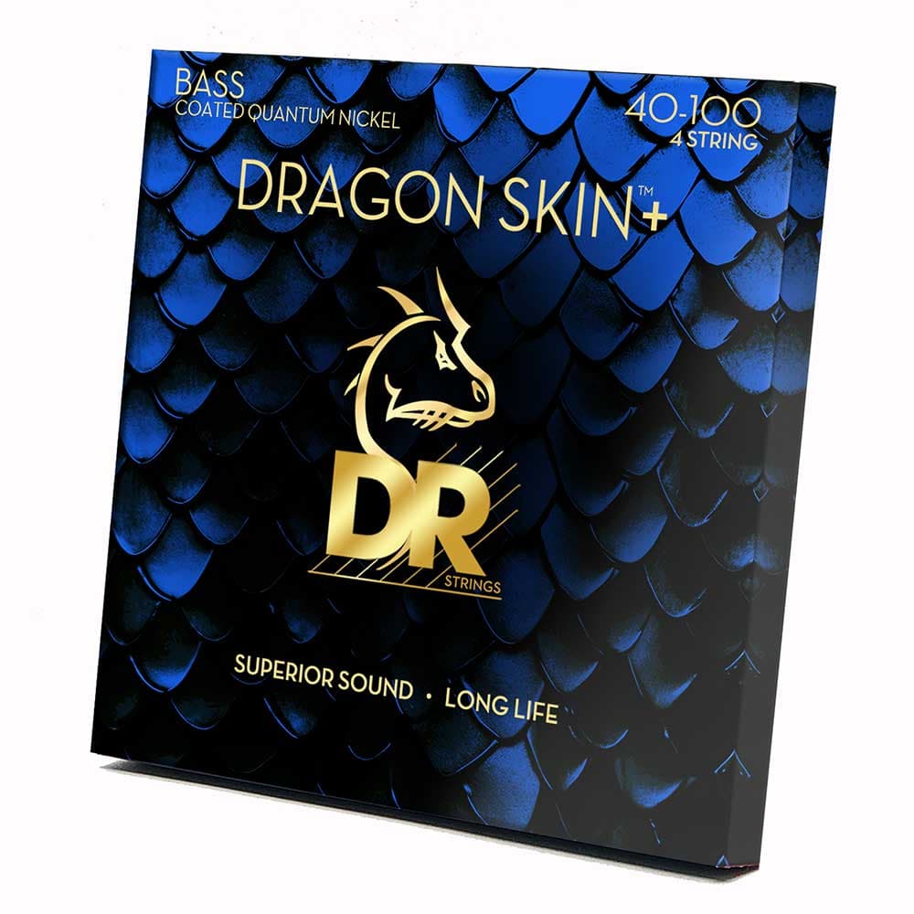 DR Strings DBQ-40 Dragon Skin+ Coated Quantum Nickel Bassnaren (40-100) Light