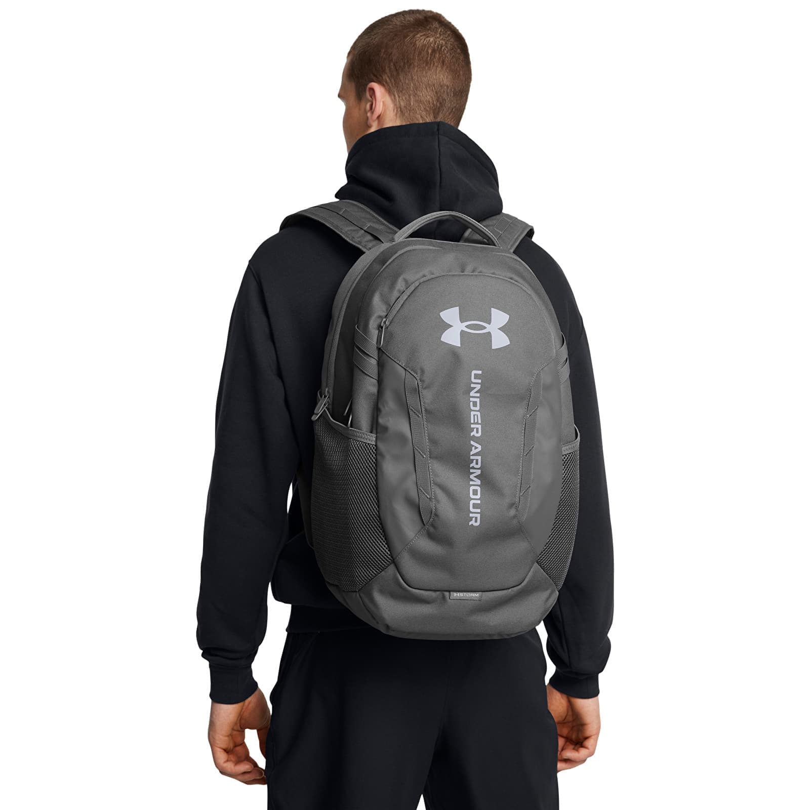 Rugzak Under Armour Hustle 6.0 Backpack Castlerock/ Steel Universal