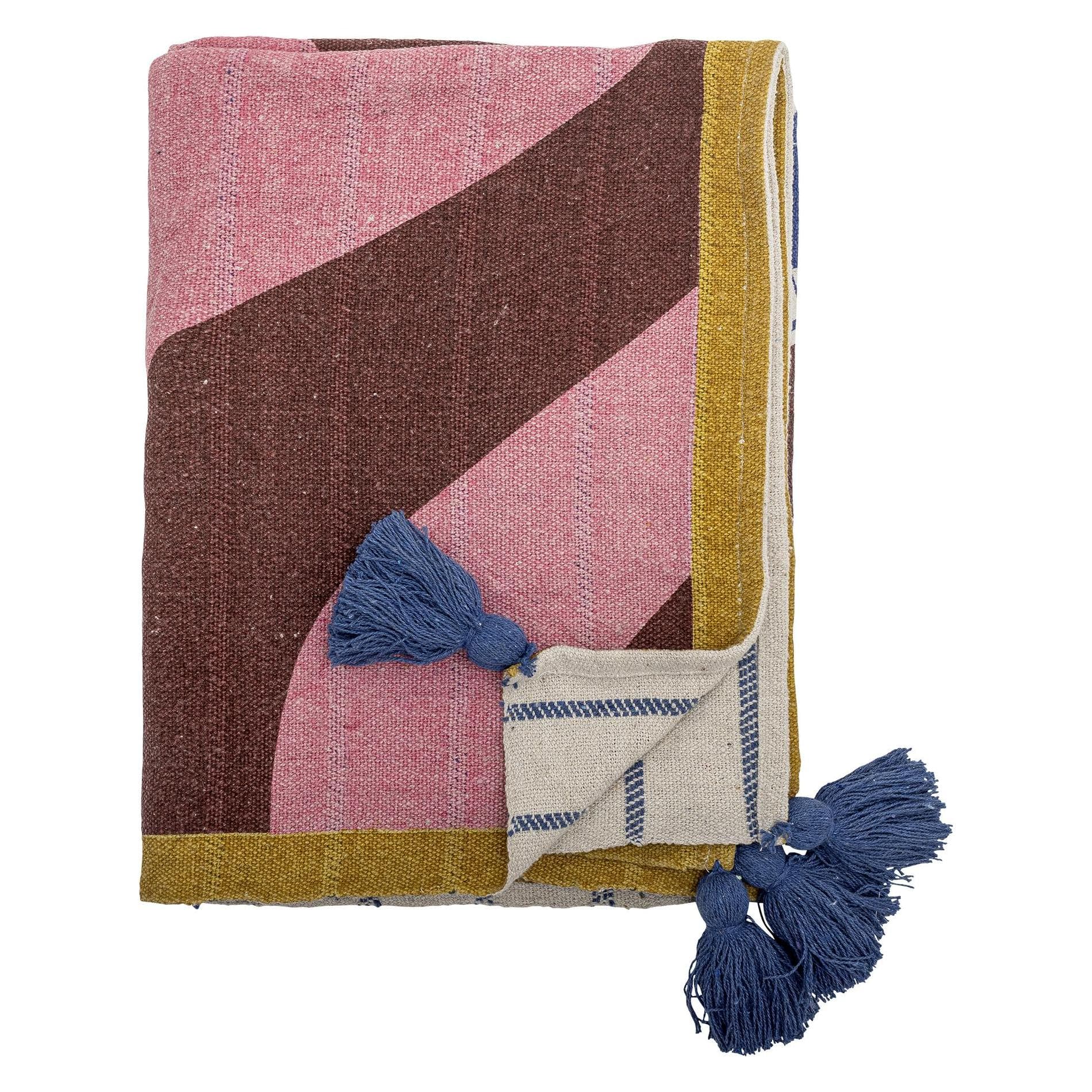 Bloomingville, Plafond, - Remy Throw - Multi - Recycled Cotton (160 x 130 cm)