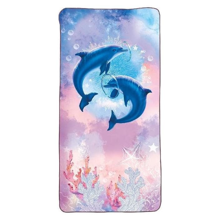 Roth, Strandlakens, Dolphins" badhanddoek voor kinderen, 600 x 1.200 mm (120 x 60 cm)