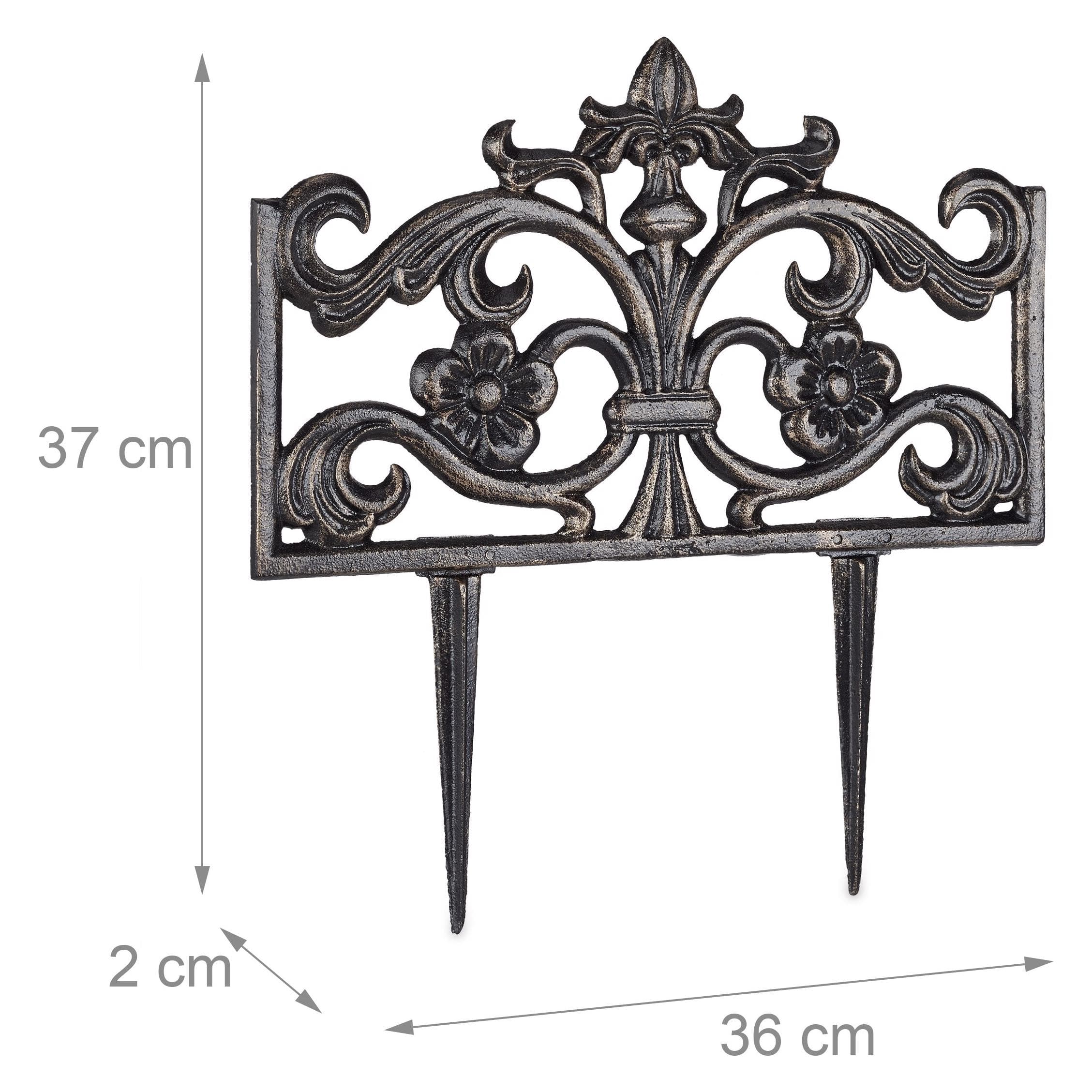 Relaxdays, Gazonrand, Bedhek (36 cm)
