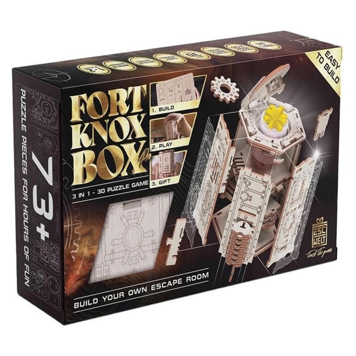 Escape Welt Fort Knox Box Pro - Puzzeldoos bouwpakket (Duits, 1 - 2 Spelers)