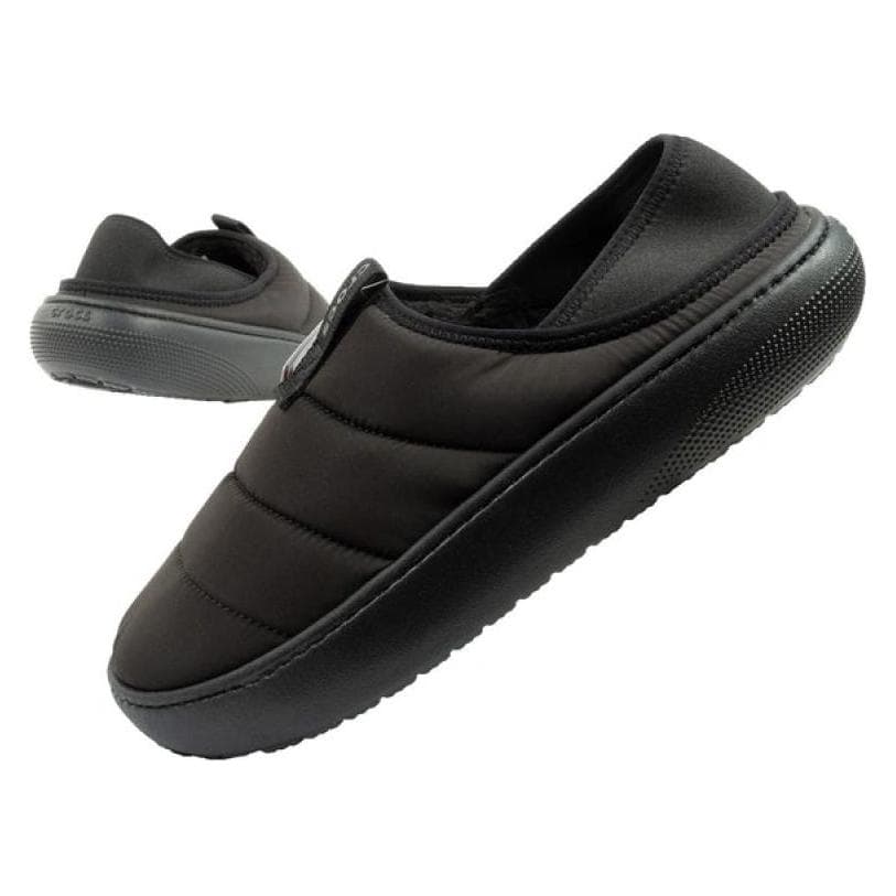 Crocs, Mannen, Sandalen, Klassieke zwarte, gevoerde mocassins voor heren, Zwart, (41.5)