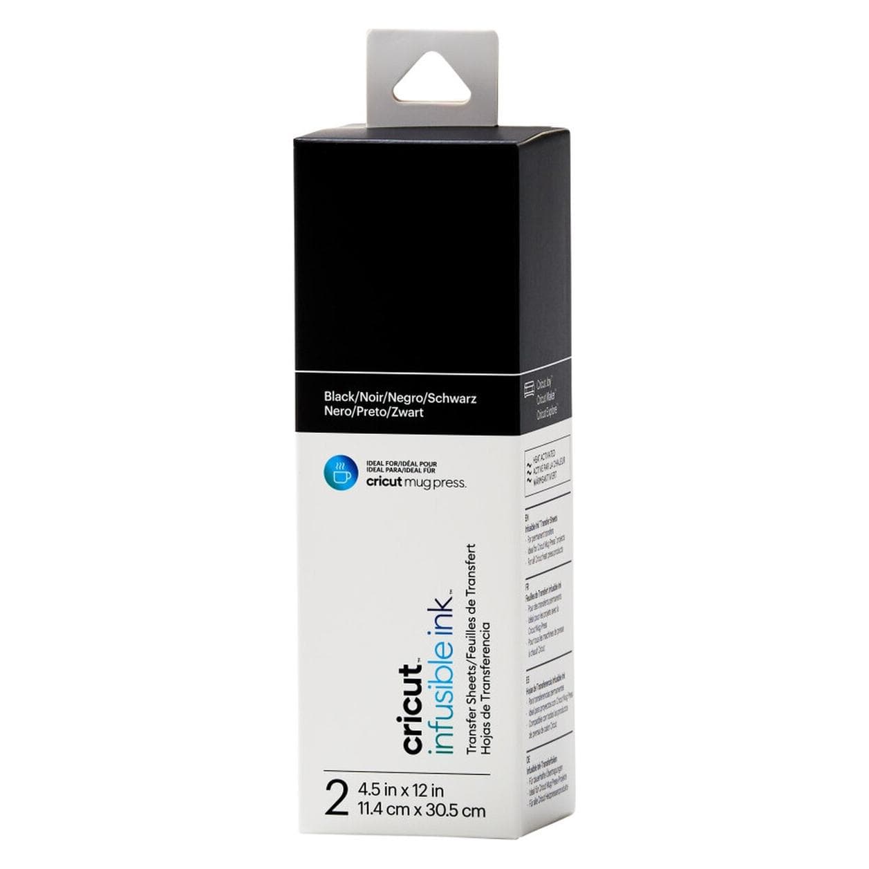 Cricut, Accessoires voor snijplotters, INF INK SLD BLK 4.5x12(2)