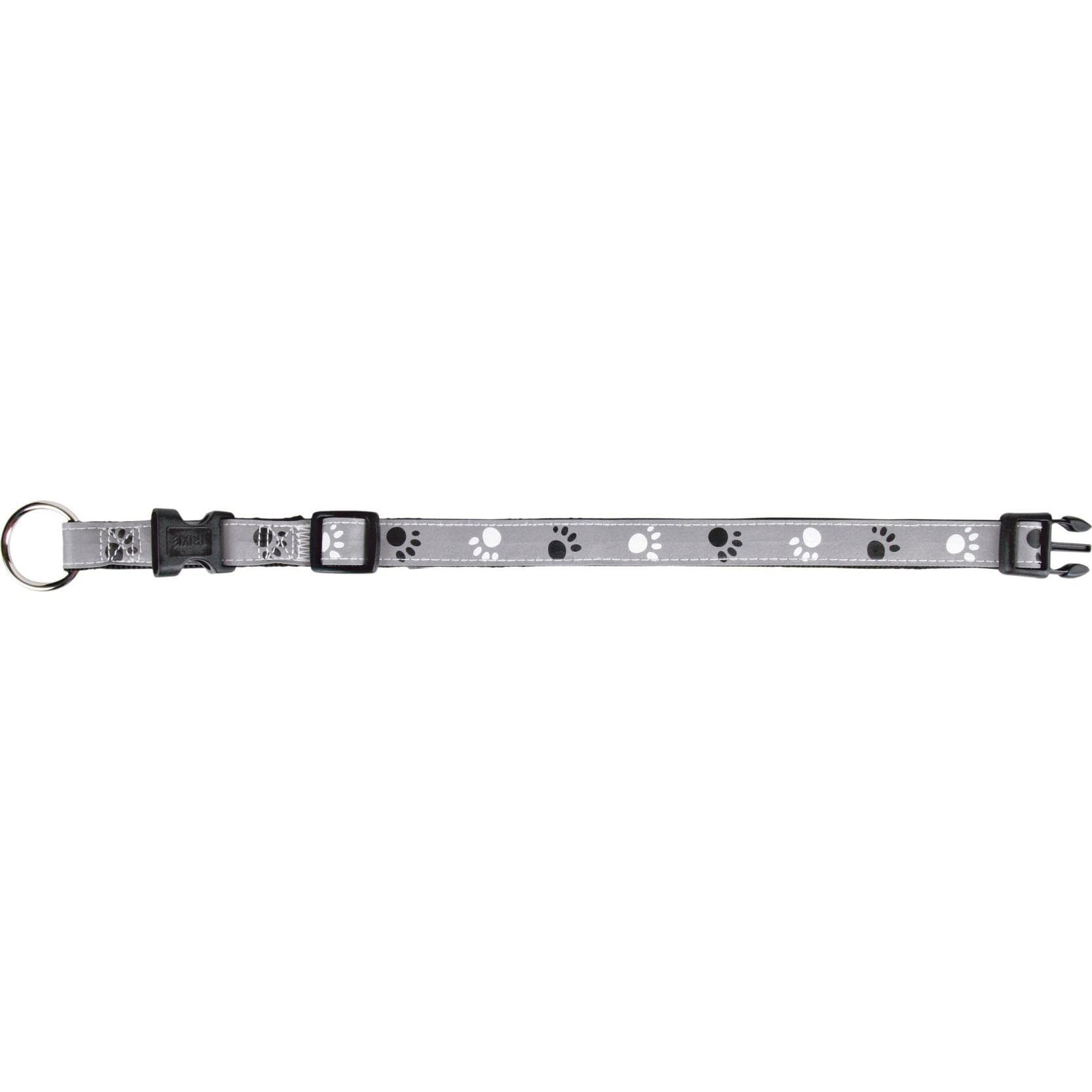 Trixie Halsband Zilver Reflect (M, S, Hond, Algemeen), Kraag + Leiband