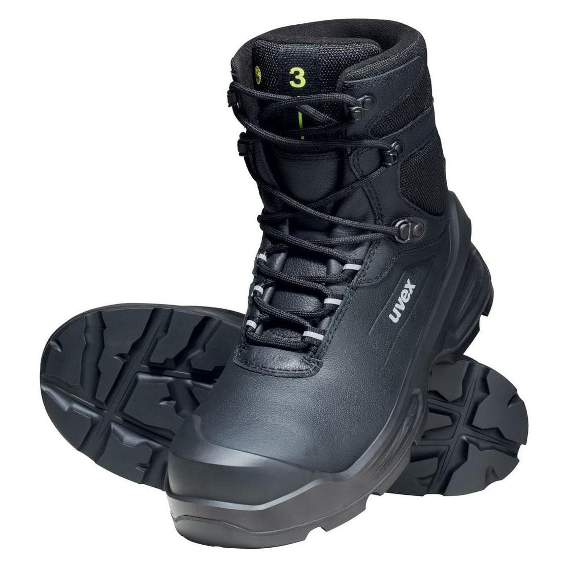 Uvex, Werkschoenen, 3 laarzen S3L 68773 zwart wijdte 12 maat 36 (S3, 36)