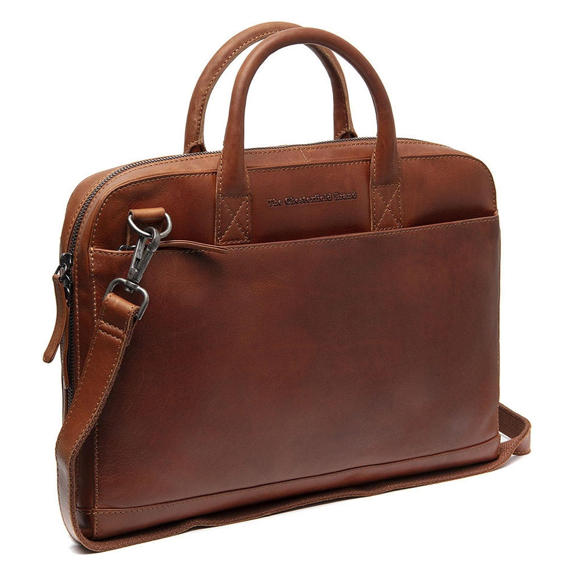 The Chesterfield Brand Tilbury laptoptas leer 37 cm (14.17", Universeel), Laptoptas, Bruin