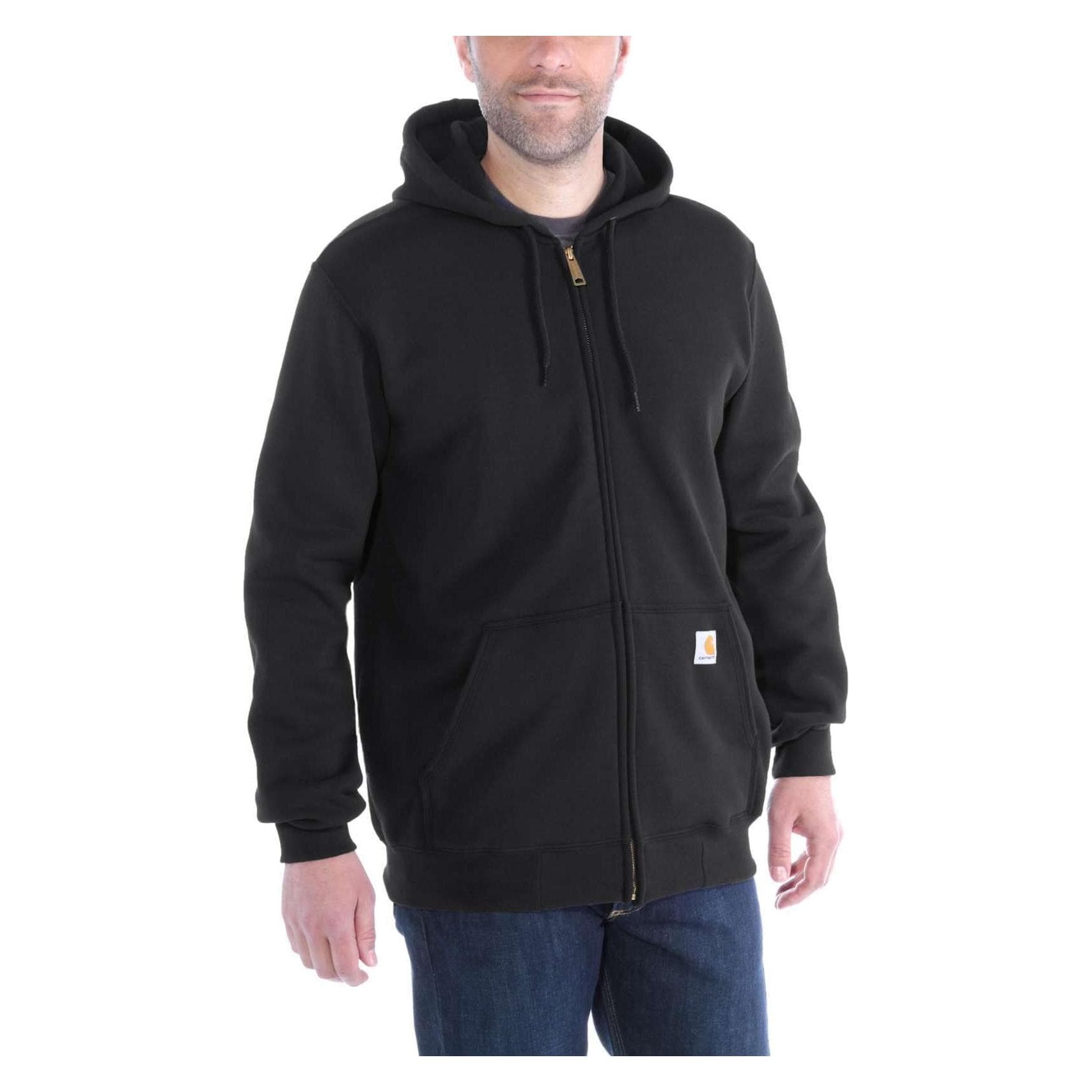 Carhartt, Mannen, Springer, Sweatshirt met rits, Zwart, (XXL)