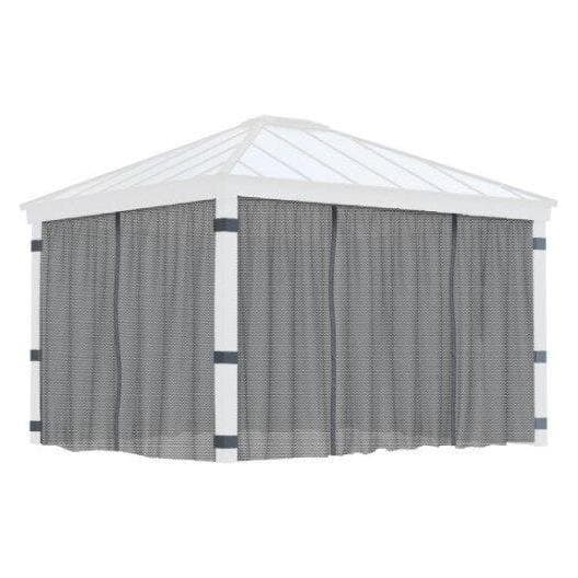 NSH Nordic, Pavillon Zubehör, Pavillon Insektenschutznetz 466x212cm Grau (466 cm)