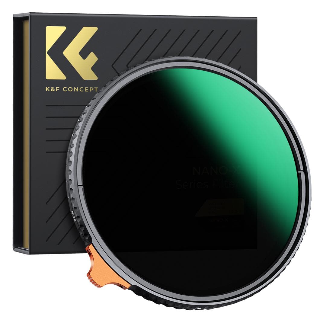 K&F Concept Waterproof Scratch Variable Filter (37 mm, Neutral density filter), Filters (photography), Multicoloured, Green