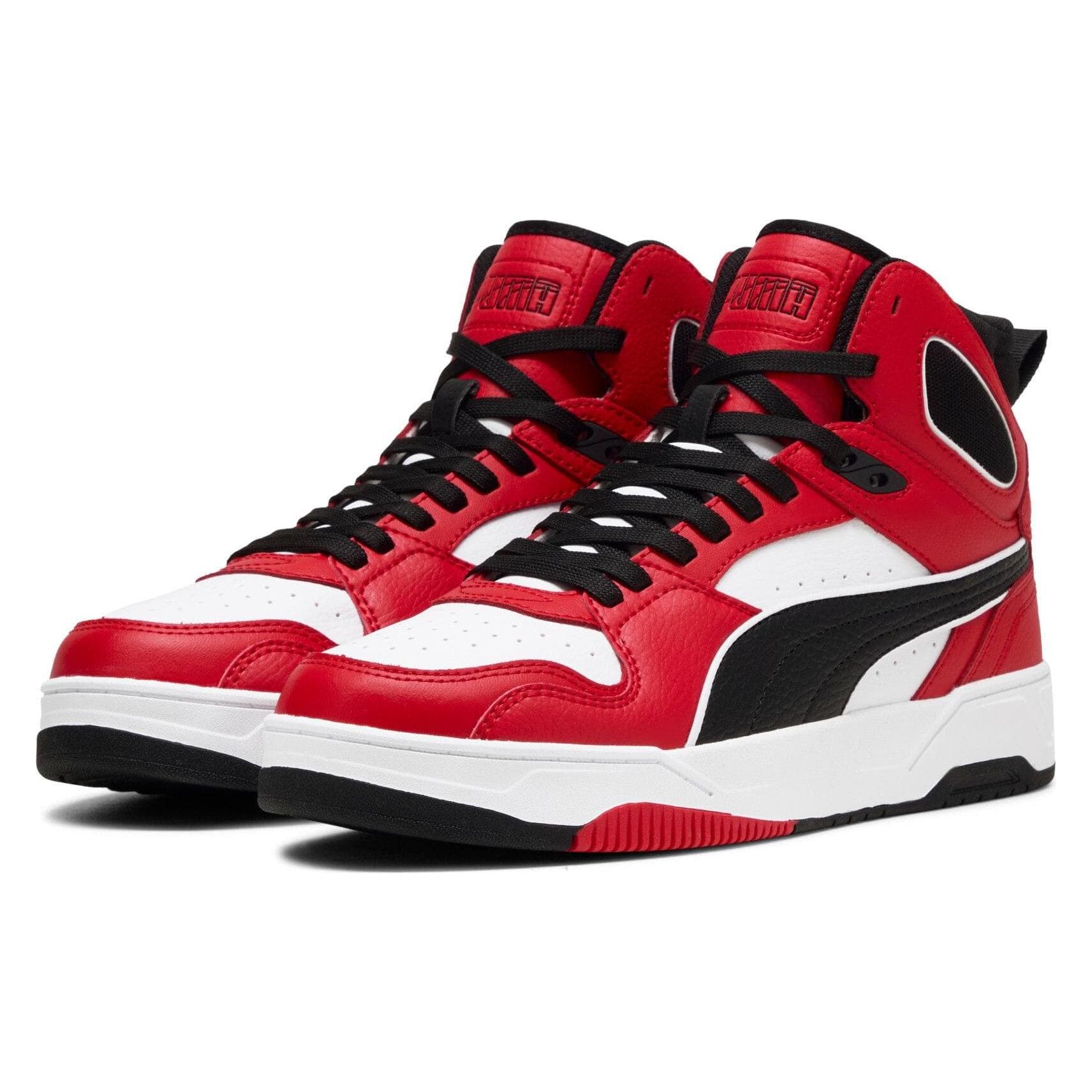Puma, Unisex, Sneakers, RBD Midden, Zwart, Rood, Veelkleurig, Wit, (36)