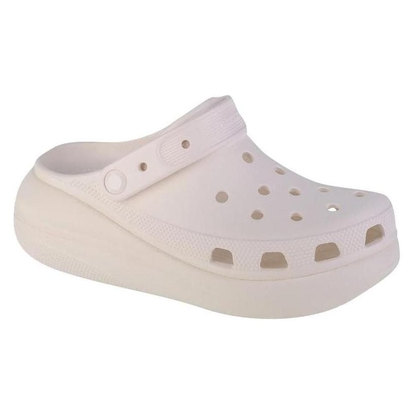 Crocs, Vrouwen, Pantoffels, Klassieke Crush klomp 207521-100 - 37/38, Wit, (37)