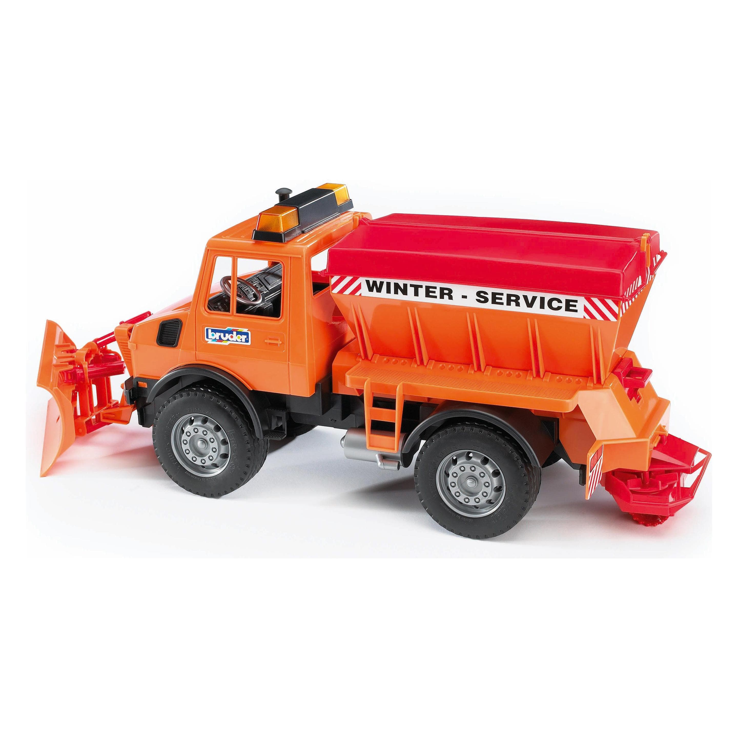 Bruder MB Unimog winterdienst met sneeuwschuiver