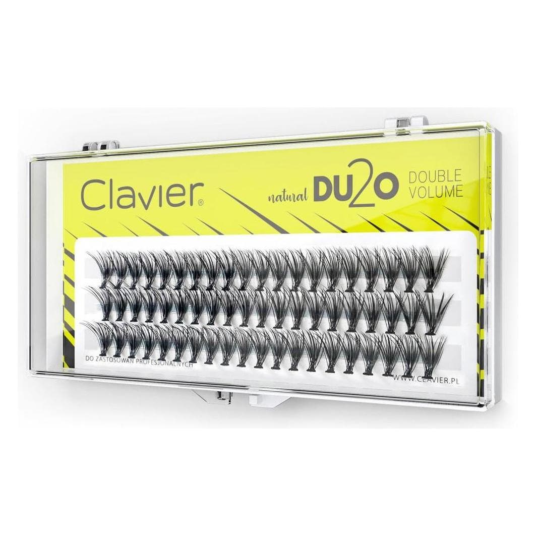 Clavier, Valse wimpers, Du2O Dubbele Volume Wimpers 12Mm (Kunstwimpers)
