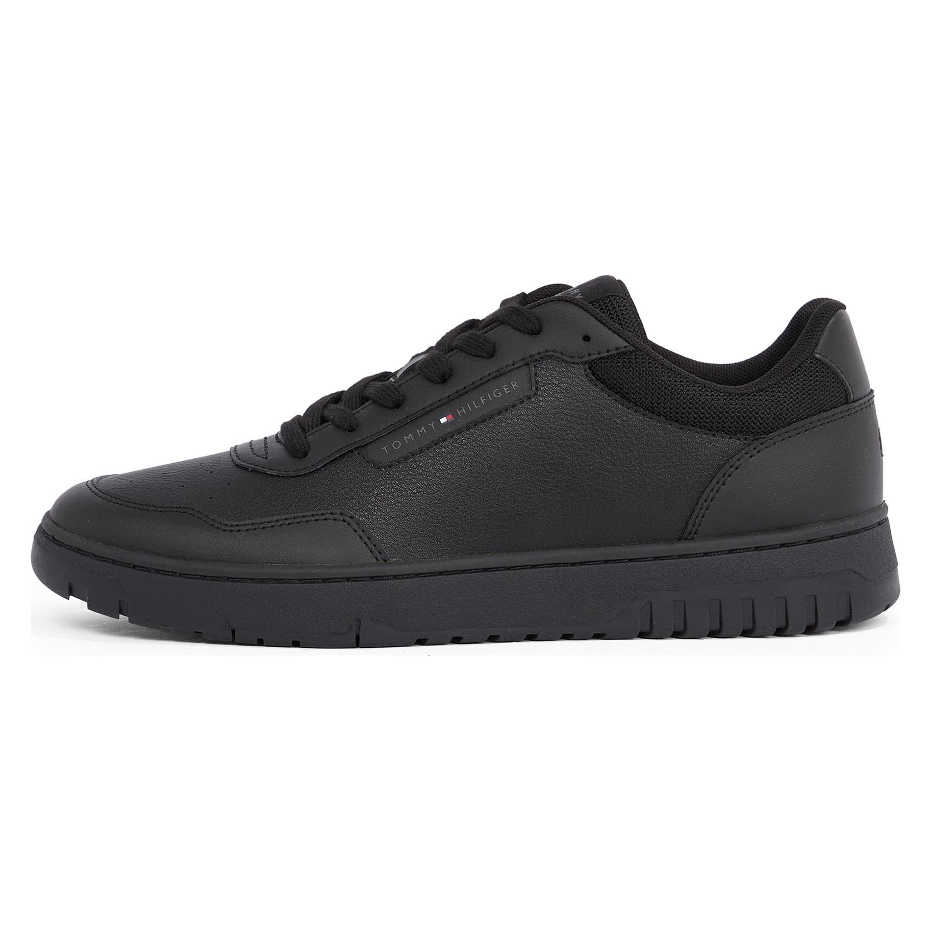 Tommy Hilfiger, Mannen, Sneakers, Th Basket Core Lite Lth, Zwart, (40)
