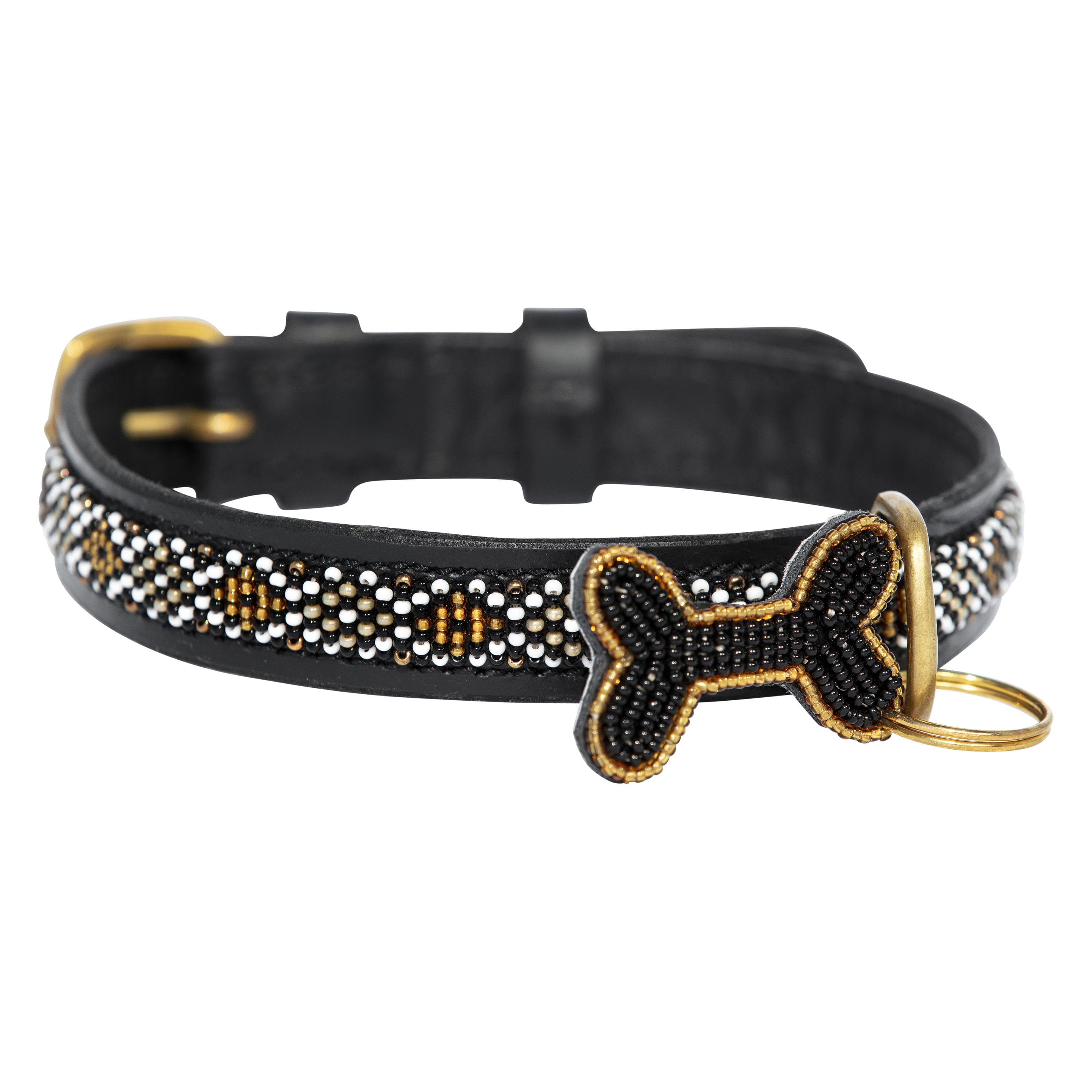 Kampuni Halsband Skinny Goud groot, 61x2,1 cm (Hond), Kraag + Leiband