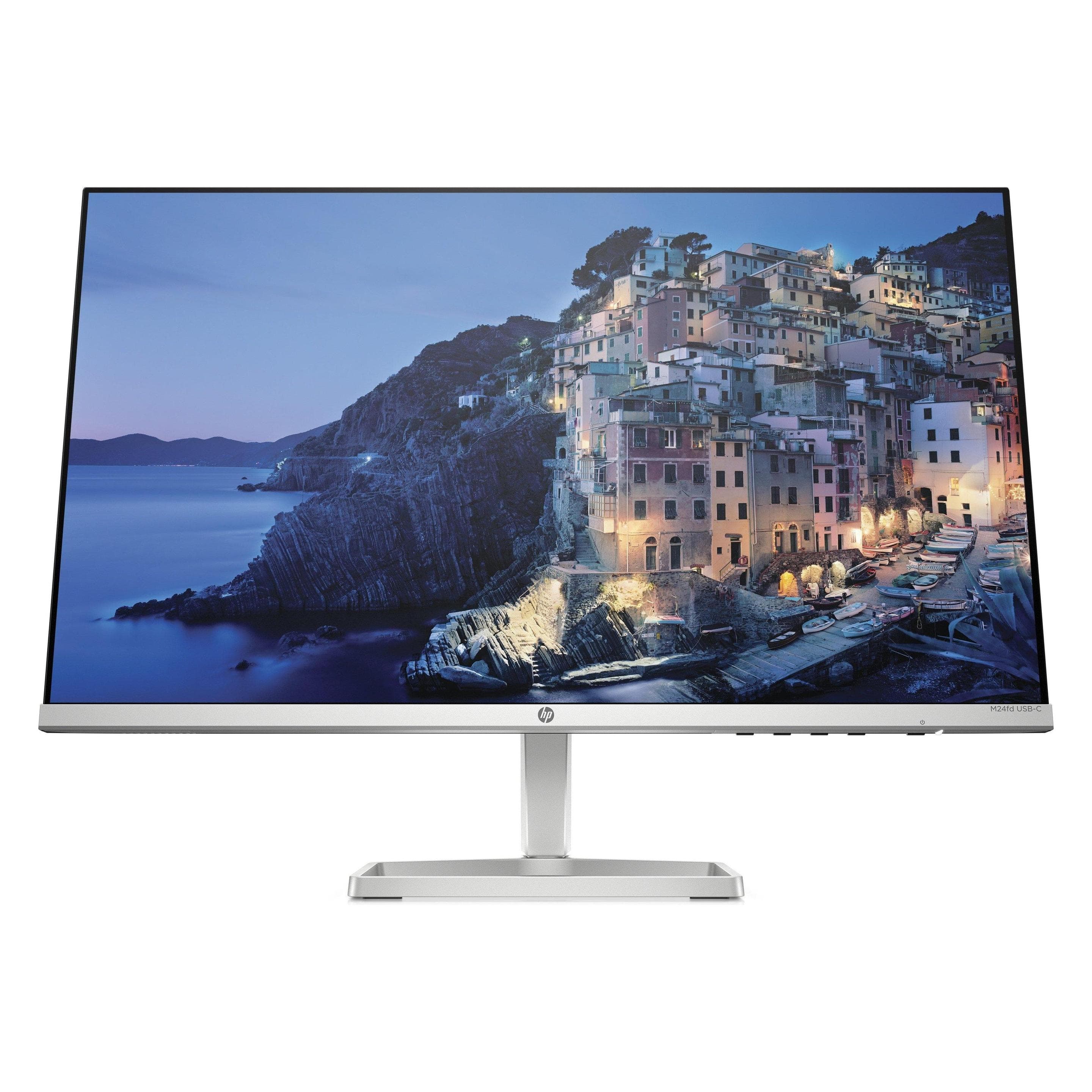 HP M24fd (1920 x 1080 Pixel, 23.80"), Monitor, Silber