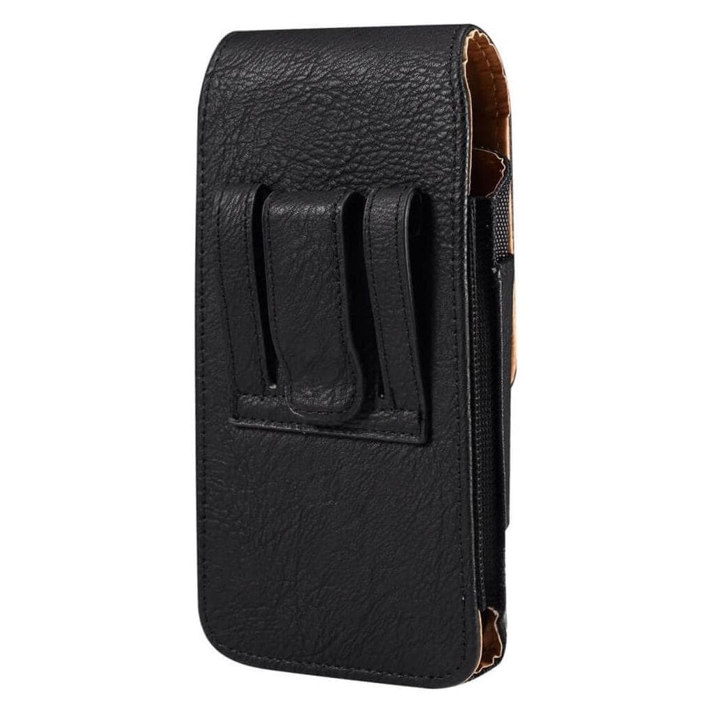 Cover-Discount, Mannen, heuptasje, Nylon - leren riemtas met kaartvak zwart / M, Zwart